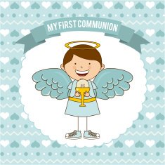 first communion vector illustration 10 eps graphic N15