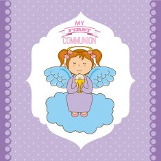 first communion vector illustration 10 eps graphic N16