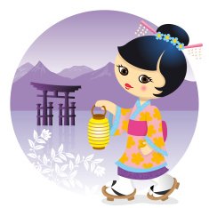 Japanese kimono girl