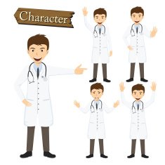 Doctor character set vector N9