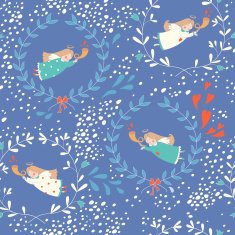 Seamless pattern with Christmas angels N12