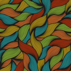 Seamless pattern with fur and hair