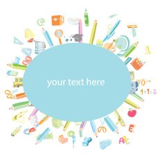 Back to school Banners and Bookmarks vector illustration N23