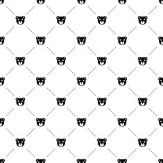 Vector seamless pattern bear toy