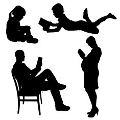 Vector Silhouette Of People N70