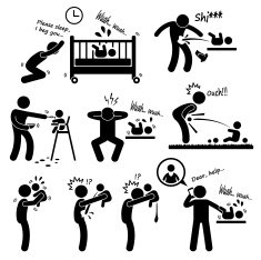 Father Daddy Husband Parenting Baby Pictogram