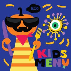 Halloween kids menu design