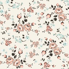 Vintage Floral Background - seamless pattern N8