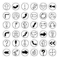 Doodle arrow buttons