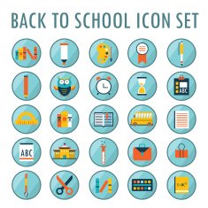 Back to school icon set Part 2