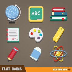 Back to school icons N12