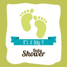 Baby shower design N407