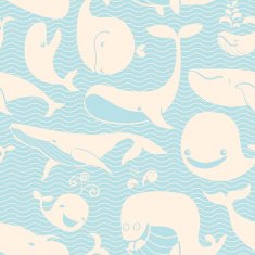 Whale Seamless background N2