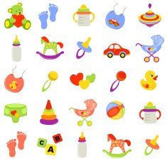 Baby icons set N24