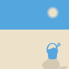 minimal beach landscape