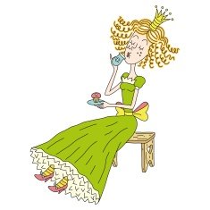 The princess on a branch