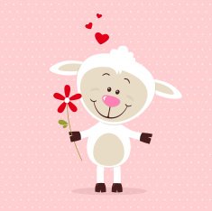 Little sheep in love