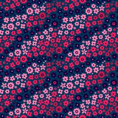Seamless pattern with cute flowers N11