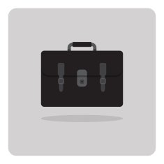 Vector of flat icon school bag