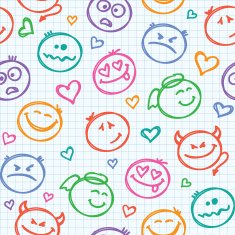 pattern of smiles