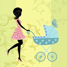 woman with a pram