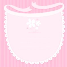 Baby bib - for a girl