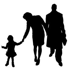 Vector silhouette of family N453