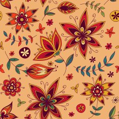Seamless texture with flowers N7