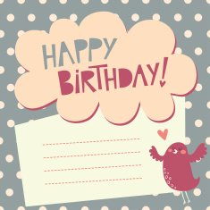 Birthday greeting card N34
