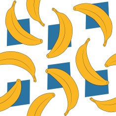 cartoon banana pattern