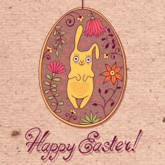 Easter egg with bunny N5