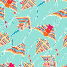 Vector kites for your design Seamless pattern N2