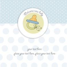 new baby boy shower card N15