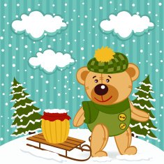 Teddy Bear Winter N2
