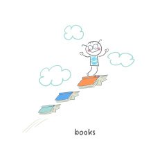 Reader of books Illustration N2