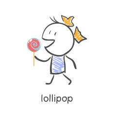 Cute kid doodle icon N47