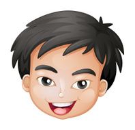 face of a boy N16