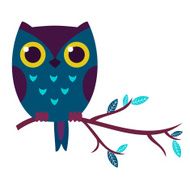Cartoon owl vector illustration N2
