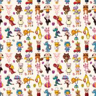 seamless animal pattern N20