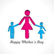 happy mothers day card with kids N2