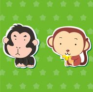 Cute animal stickers N19