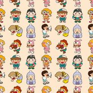 seamless kid pattern N2