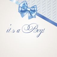 Baby boy announcement card N74