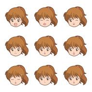 Girl face N19