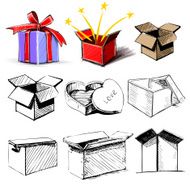 Present boxes collection