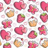 Romantic seamless pattern N7
