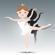 Cute ballet dancer
