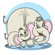 Elephants family