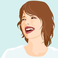 Woman with big smile