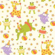 Seamless baby happy birthday background N3